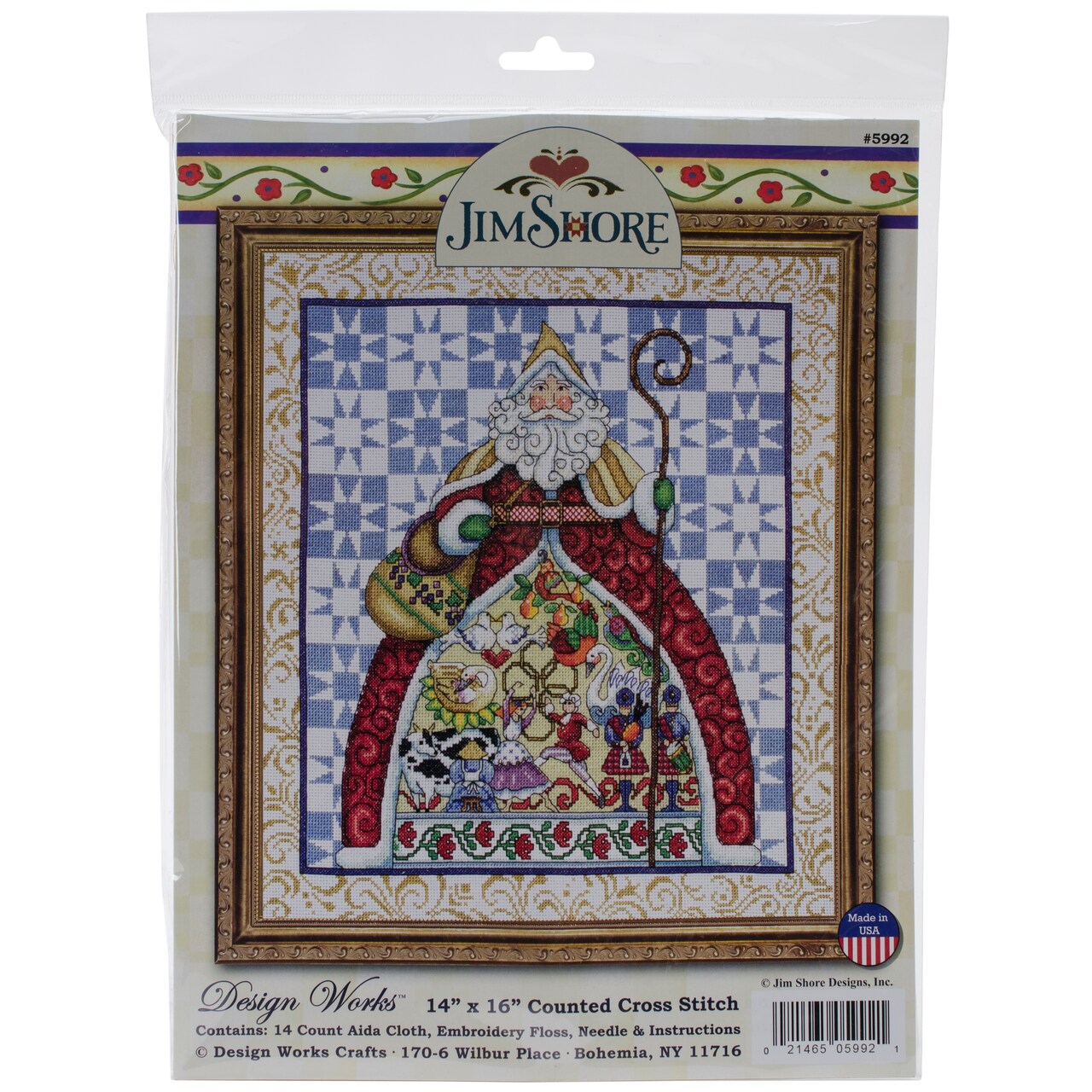 Design Works Counted Cross Stitch Kit 14"X16"-12 Days by Jim Shore